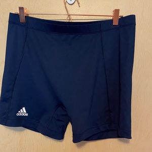 Adidas 3x spandex shorts nwot navy climalite